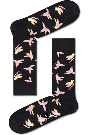 Happy Socks Sokken Ribbed Embroidery Banana Break