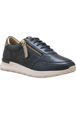 Pediconfort Dames sneakers met rits en veters, uitneembare zool