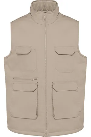 WK. Designed To Work Gewatteerd multi-pocket vest van polykatoen