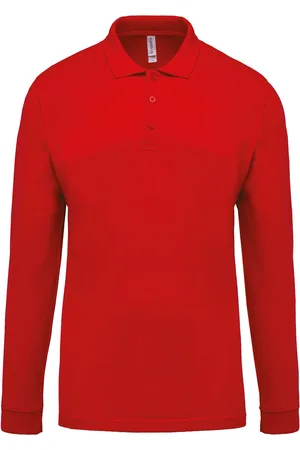 Kariban Polo met lange mouwen Piqué