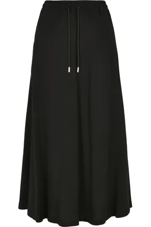 Urban classics Damesrok viscose midi-grandes tailles
