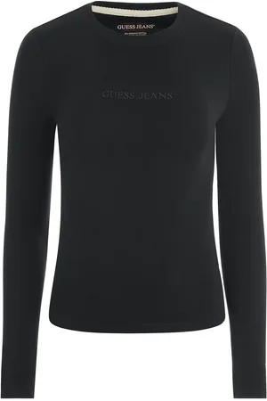 Guess Slim fit lange mouw T-shirt met geborduurd logo voor dames
