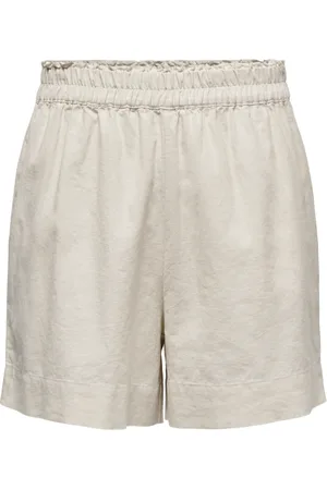 ONLY Dameshort met hoge taille in linnenmix Tokyo