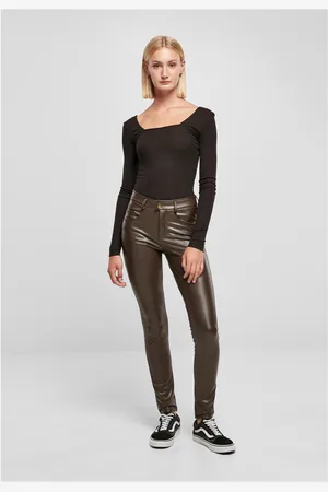 Urban classics Damesbroek medium synthetisch leer