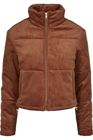 Urban classics Damesjas corduroy puffer