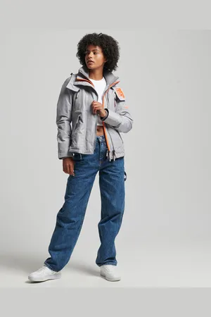 Superdry Vrouwelijke waterdichte jas met capuchon Mountain