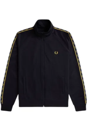 Fred Perry Sweatjack met contrasterende band