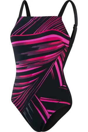 Speedo 1-delig bedrukt zwempak voor vrouwen Amberglow
