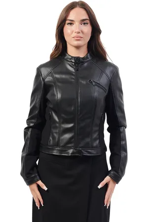 Guess Leren jas voor vrouwen New Fiammetta