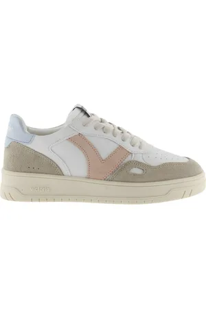 victoria Lage damesschoenen met lederlook