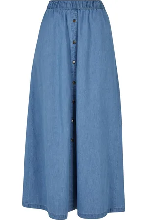 Urban classics Lange denim damesrok