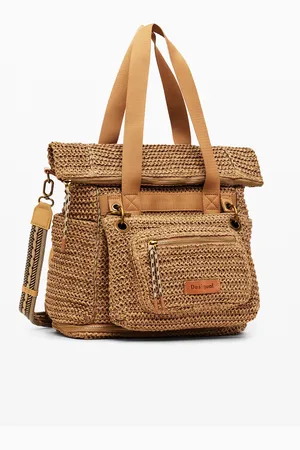 Desigual Damesrugzak van raffia Voyager