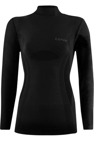 Lenz Dameshemd met lange mouwen en schildpadhals Merino 6.0