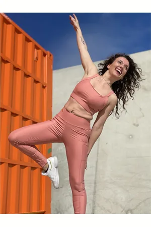 Les Poulettes Fitness Dames legging corail