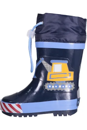 Playshoes Rubberen regenlaarzen voor kinderen Construction