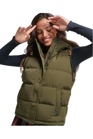 Superdry Mouwloze damesjas met capuchon Everest