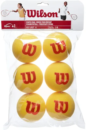 Wilson Schuimrubberen tennisballen Starter Tour (x6)