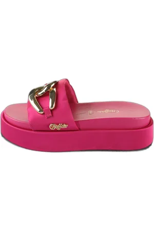 Buffalo Dames muiltjes Noa Slide Chain - Vegan Satin