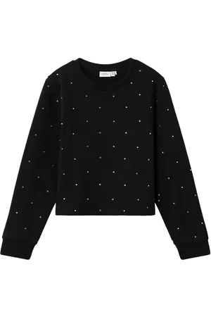 NAME IT Meisjesshirt met lange mouwen Nkfrhinestones Bru