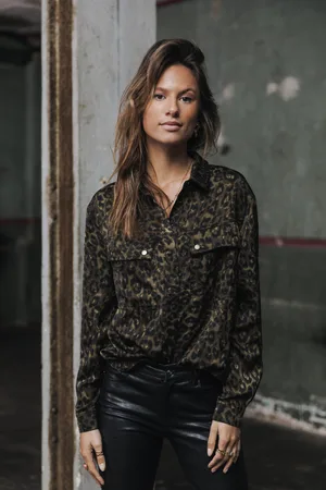 Freeman T Porter Vrouwenblouse Corina Leopardo