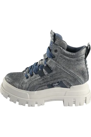 Buffalo Dameslaarzen Aspha NC Mid - Vegan Denim