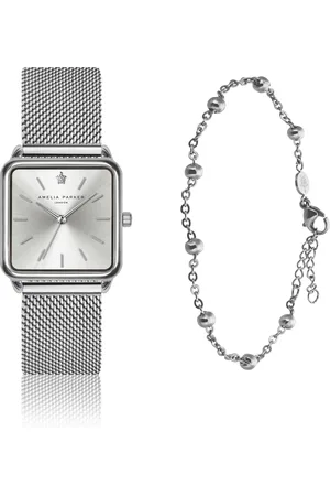 Amelia Parker Dameshorloge en armband Plaza