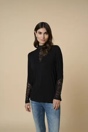 Culture Damesblouse met kant Poppy