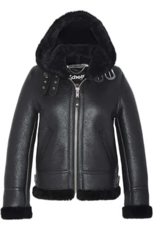 Schott NYC Dames bomberjack met capuchon