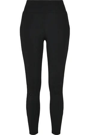 Urban classics Dames legging met hoge taille shiny stripe