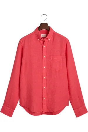 GANT Linnen overhemd met lange mouwen Garment-Dyed