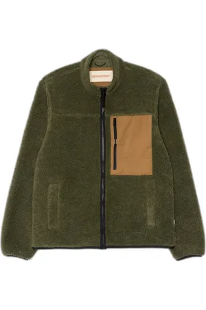 Revolution Kort pluche jack met contrasterende borstzak