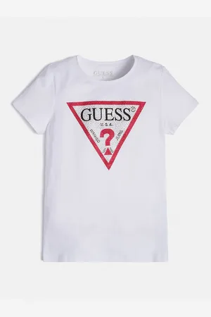 Guess Zacht T-shirt van biologische jersey voor meisjes