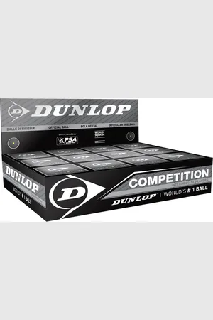 Dunlop Set van 12 squashballen competition