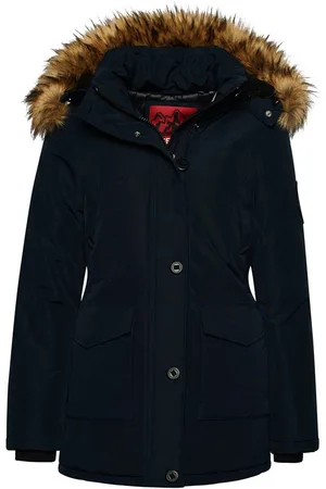 Superdry Damesparka met capuchon en synthetisch bont Everest