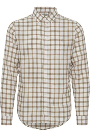 Casual Friday Linnen geruit overhemd Anton 0053