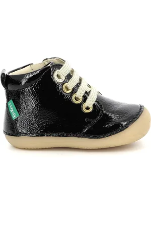 Kickers Lakleren laarzen voor babymeisjes Sonizip