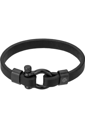 Philipp Blanc Echt leer en roestvrij stalen armband Paul