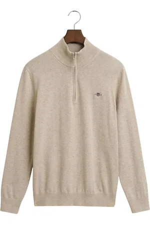 GANT Katoenen 1/2 zip pull Classic