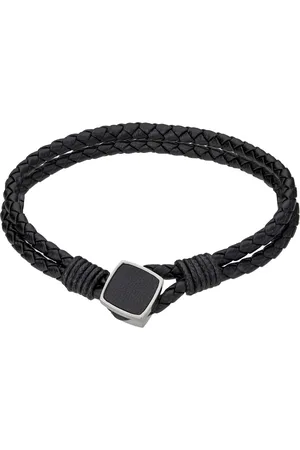 Philipp Blanc Echt leer en roestvrij stalen armband Martin
