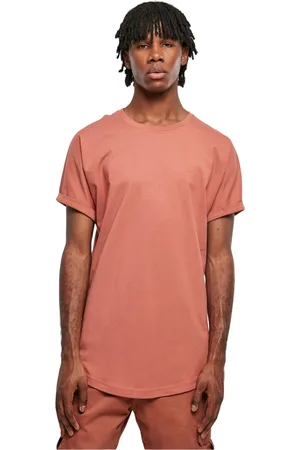 Urban classics T-shirt grote maten Long Shaped Turnup