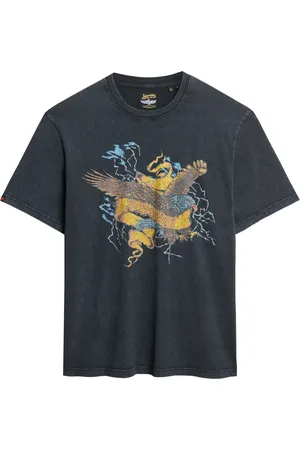 Superdry Grafische oversized T-shirt Biker Rock