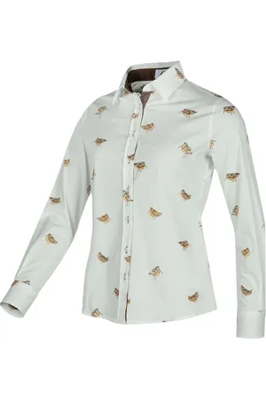 Baleno Vrouwelijke katoenen blouse met print Laura