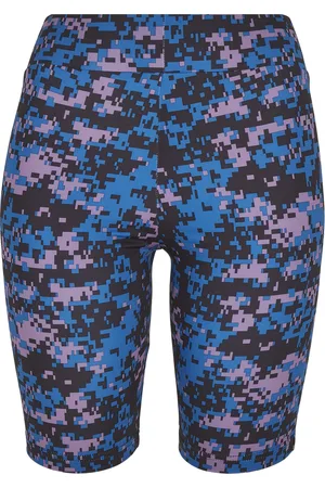 Urban classics Wielershorts voor Dames high waist camouflage tech