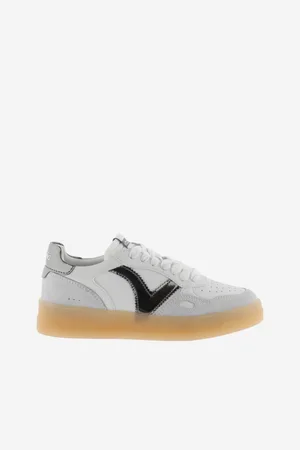 victoria Leren en metalen sneakers voor dames