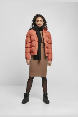 Urban classics Damesjas hooded puffer