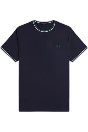 Fred Perry T-shirt met dubbele knopen