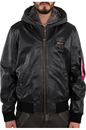 Alpha Industries Jas MA-1 D-Tec leather