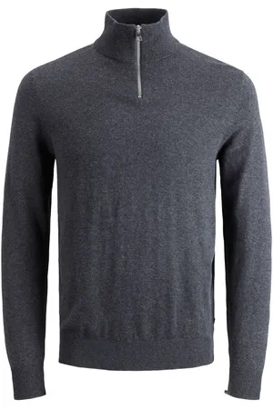 JACK & JONES Gebreide trui met halve rits Emil