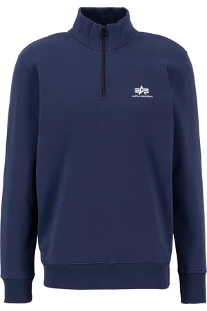 Alpha Industries Sweater met halve rits