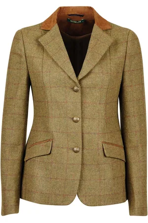 Dublin Rijjas met suède kraag voor meisjes Albany Tweed